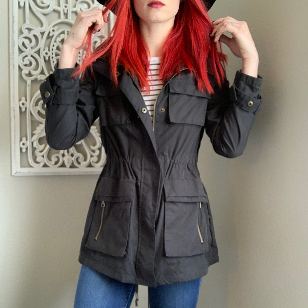 Madden Girl Utility Jacket Black